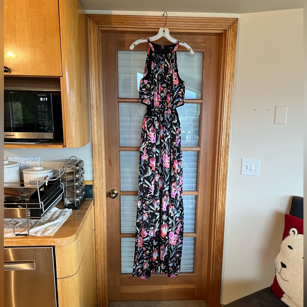 Aidan by Aidan Mattox Long Floral Gown, Size 4